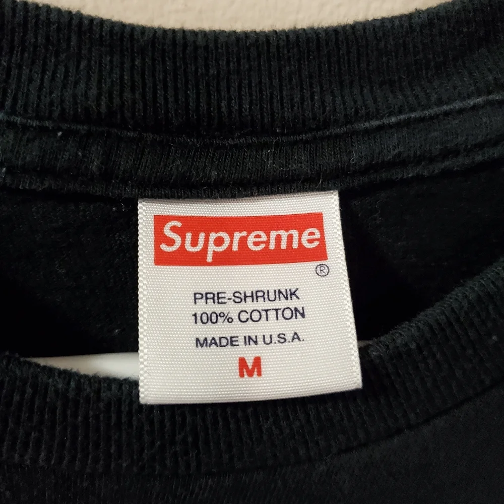 Supreme Ripple Logo Long Sleeve Tee - Men's M - Picture 5 of 8